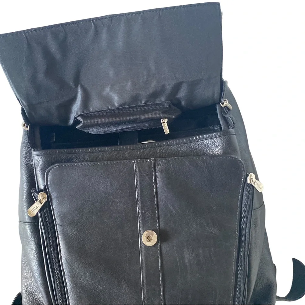 Piel leather laptop backpack bag (BG)